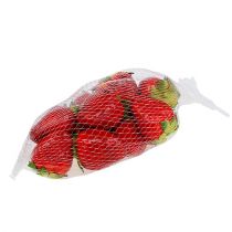 daiktų Dirbtinės braškių vaisių raudonos dekoracijos 5 cm 12 vnt.