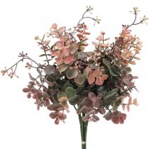 Eukalipto krūmas Dirbtinis Eucalyptus Red Green 25cm 3vnt