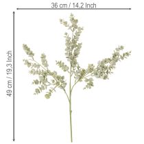 daiktų Dirbtinė eukalipto šakelė, dekoratyvinė šakelė vazoms ir puokštėms, 49 cm, 4 vnt.