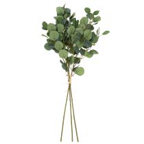 daiktų Dirbtinė eukalipto gėlė moderniam interjero dizainui, 85 cm, 3 vnt.
