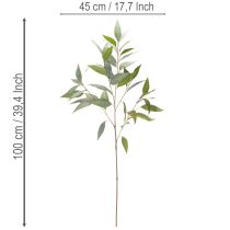 daiktų Dirbtinė eukalipto šakelė, natūraliai žalia, dekoracija, 100 cm