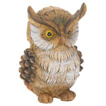 daiktų Pelėdos figūrėlė, maža sėdinti pelėda, dekoracija, 11 cm