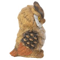 daiktų Pelėdos figūrėlė, maža sėdinti pelėda, dekoracija, 11 cm