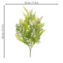 daiktų Dirbtinis paparčio kabantis augalas, dekoratyvus interjero akcentas, modernūs akcentai, 80 cm
