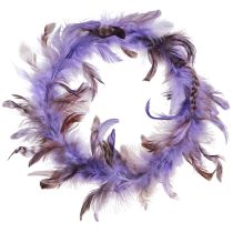 daiktų Plunksnų vainikas violetinės fazano plunksnos dekoratyvinis vainikas Ø20cm 3 vnt