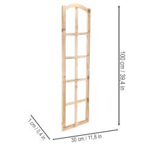 daiktų Medinis lango rėmas kaip sienos puošmena 100 cm