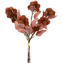 daiktų Riebalai vištiena Red Sedum Stonecrop Dirbtinės gėlės 41cm 3vnt