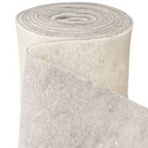 daiktų Veltinio juostelė 15cm x 5m dvispalvė pilka, balta