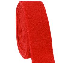 daiktų Veltinio juostelė tamsiai raudona 7,5cm 5m