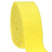 daiktų Veltinio juostelė geltona dekoratyvinė juostelė 7,5cm 5m