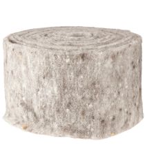 daiktų Veltinio juosta, vazoninė juosta pilka-natūrali 15cm 5m