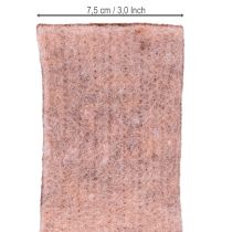 daiktų Veltinio juostelė dvispalvė vazono juostelė vilnonė veltinio juostelė rausvai raudona 7,5 cm 5 m