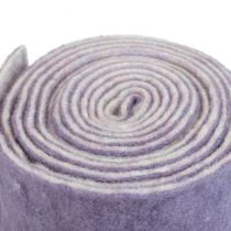 daiktų Veltinio juostelė Franzi vilna veltinio vilnos juostelė violetinė 2 spalvų 15cm 4m