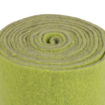 Veltinio juostelė vilna juosta veltinio rulonas dekoratyvinė juostelė žalia pilka 15cm 5m
