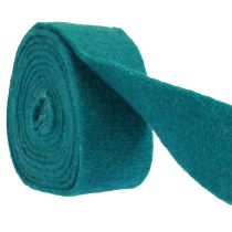 daiktų Veltinio juostelė vilna juostelė veltinio rulonas turkio mėlyna žalia 7,5cm 5m