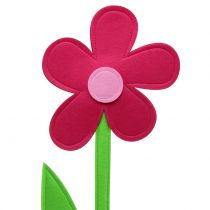 Rožinė veltinio gėlė 64cm