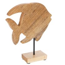 daiktų Medinė žuvies figūrėlė, jūrinė dekoracija, rankų darbo stalo dekoracija svetainei, 22 cm
