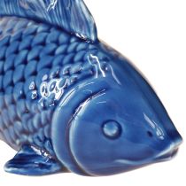 daiktų Keraminė žuvies puošmena Maritime Blue Beige 20×8×8,5cm 2 vnt