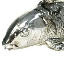 daiktų Deco žuvis senovinė sidabrinė 14cm