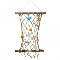 daiktų Žvejybos tinklelio apdaila sienų apdaila žuvies jūrinė apdaila 38x50cm