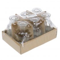 daiktų Buteliuko vaza maža Ø5,5cm H10,5cm skaidri 6 vnt