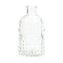 Dekoratyviniai buteliai mini vazos stiklinės žvakidės H12,5cm 6vnt