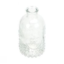 Dekoratyviniai buteliai mini vazos stiklinės žvakidės H12,5cm 6vnt