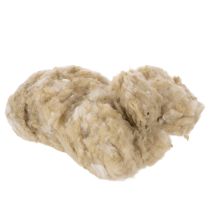 daiktų Natūrali smėlio spalvos avių vilna, laisva, rankdarbiams ir dekoravimui, 250 g