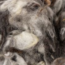 daiktų Avių vilna dekoratyvinė natūrali pilka margi laisva 250g