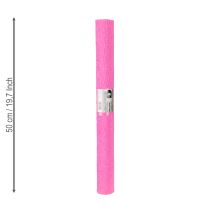 daiktų Gėlių krepinis popierius šviesiai rožinis 50x250 cm