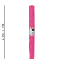 daiktų Floristinis krepinis popierius rožinis 50x250cm