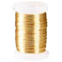 daiktų Floristinė viela mirtų viela dekoratyvinė viela auksinė 0,30mm 100g 3 vnt