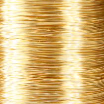 daiktų Floristinė viela mirtų viela dekoratyvinė viela auksinė 0,30mm 100g 3 vnt