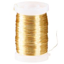 daiktų Gėlių viela, mirtų viela, dekoratyvinė viela, aukso spalvos, 0,30 mm, 100 g, 3 vnt., rankdarbiams, papuošalų gamybai ir dekoravimui