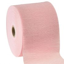 daiktų Gėlių krepas šviesiai rožinis W10cm, gramatūra 128g/kvm L250cm 2 vnt.