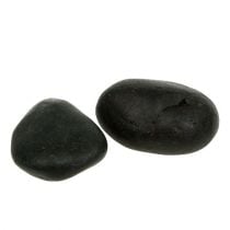 Upės akmenukai juodi matiniai 3cm - 6cm 1kg