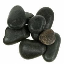 Upės akmenukai Matiniai Juodi Natūralūs Akmenys Dekoratyviniai Akmenys L15–60mm P15–40mm 2kg