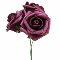 daiktų Putplasčio rožė Ø3,5cm rausvai 48p