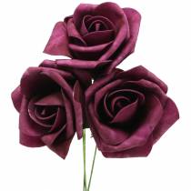 daiktų Putplasčio rožė Ø10cm violetinė 8 vnt