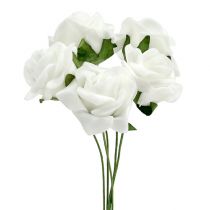 daiktų Foam Rose Ø 3,5cm balta 48 vnt