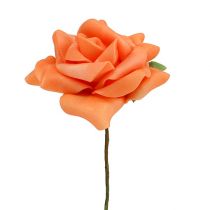 daiktų Putplasčio rožė Ø7,5cm oranžinė 18p