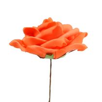 daiktų Putplasčio rožės oranžinės Ø15cm 4 vnt