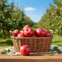 daiktų Dekoratyvinis obuolys, raudonas, dirbtinis vaisius, tikras prisilietimas, 9 cm