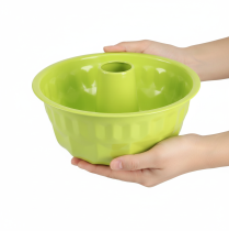 daiktų Metalinė dekoratyvinė Bundt kepimo forma, obuolių žalumo, Ø23cm, aukštis12cm