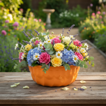 daiktų Metalinė dekoratyvinė kepimo forma Bundt tortui oranžinė Ø23cm A12cm