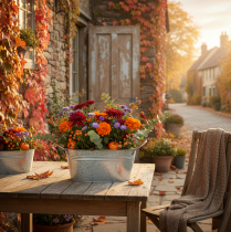 daiktų Gėlių dubuo su rankenėlėmis, dekoratyvinis dubuo, metalinis, 17,5 × 12 × 9 cm