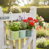 daiktų Pakabinamas gėlių vazonas, balkono dekoracija, virtuvės dekoracija, L26cm