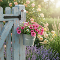 daiktų Pakabinamas augalų vazonas, gėlių vazonas pakabinimui, Ø14cm, aukštis 28cm