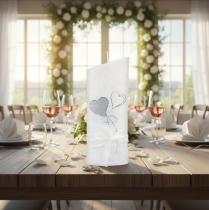 daiktų Vestuvinė žvakė, sidabrinė vestuvinė žvakė, balta žvakė 220/85 mm