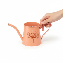 daiktų Metalinės dekoratyvinės laistytuvės, oranžinės kiaulpienės rašto, arbatinės žvakutės, 12 cm, 2 vnt.